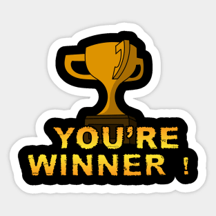 You're Winner! Sticker